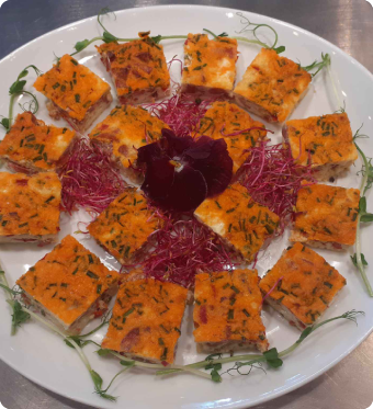 Chorizo and red pepper fritatta